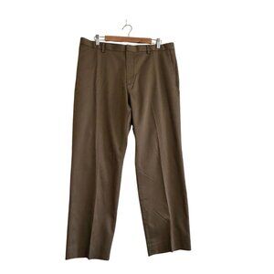 Banana Republic Non Iron Slim Fit Pants Brown/Tan  Cotton Mens 36x30